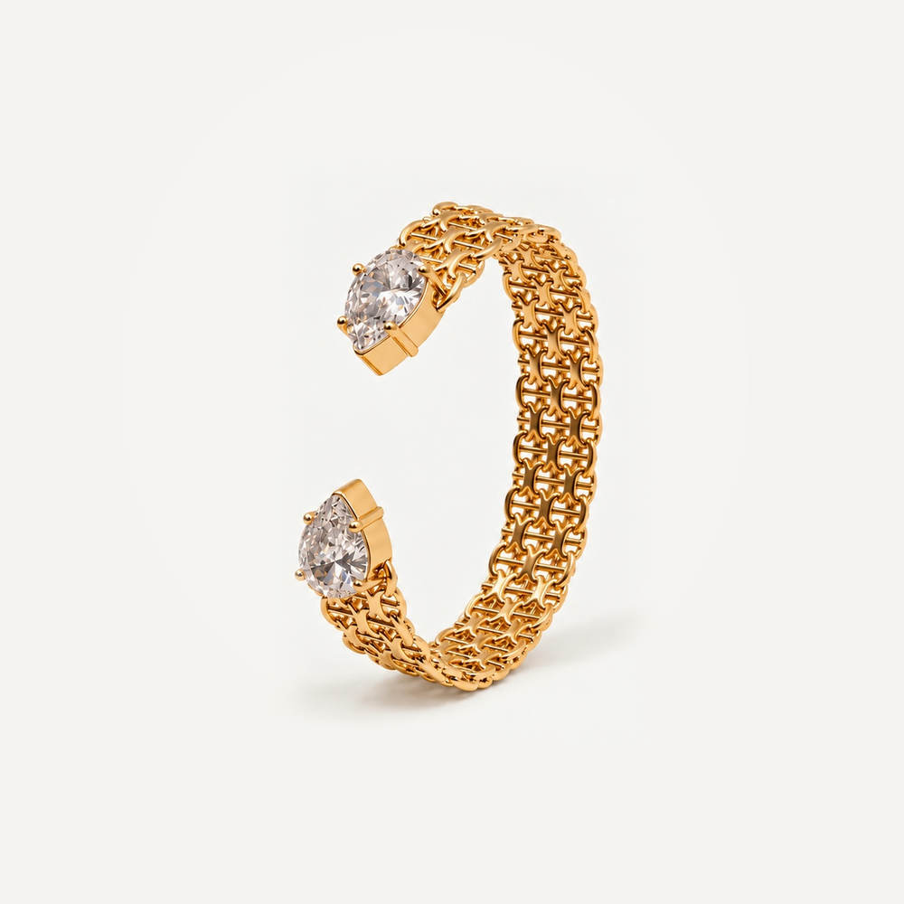 Diamond Drop Bangle